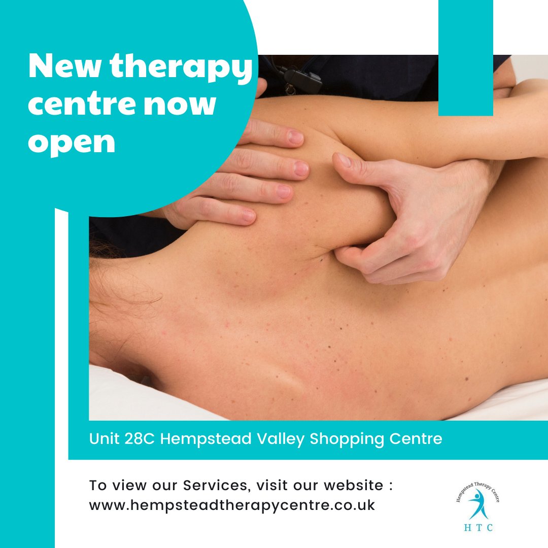 Our new therapy centre is now open at Unit 28C Hempstead Valley Shopping Centre (formerly Argos).  Check out our full range of services including some new ones:  zcu.io/VLAW #Physiotherapy #Osteopathy #MassageTherapy #Medway