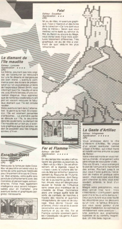 Christ_Thibault's tweet photo. Tiré d'un vieil am mag (de 87 je crois), que des bons jeux 😍🤩 #ammag #retrogaming #magazine #oldies #amstrad #amstradcpc https://t.co/DtlyCSwIvJ
