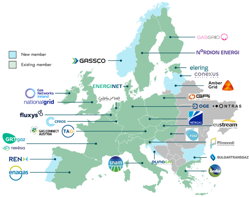 enagas's tweet photo. ¡Damos la bienvenida a seis nuevos operadores a #EuropeanHydrogenBackbone! 🌍

Con la ampliación de sus socios, esta iniciativa cuenta ahora con 29 operadores de infraestructuras energéticas que cubren 27 países europeos 🇪🇺

#HidrógenoVerde

Toda la info👉 https://t.co/PoZmhMa2QM https://t.co/dsIDtrXJfT