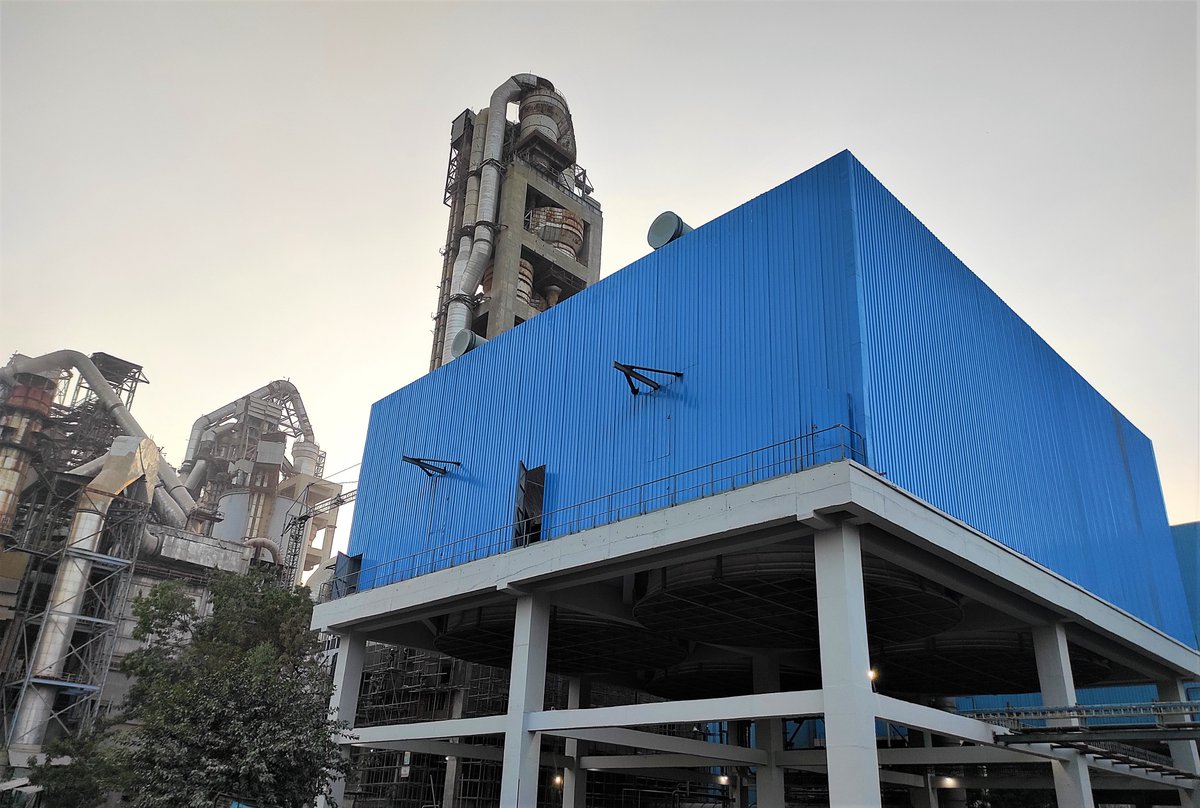#Thermax Cooling Solutions Ltd. successfully commissions its first single row design air cooled condenser (ACC). The 54 TPH capacity ACC is specially designed for a 10.4 MW cement #wasteheatrecovery #powerplant located in southern Rajasthan.