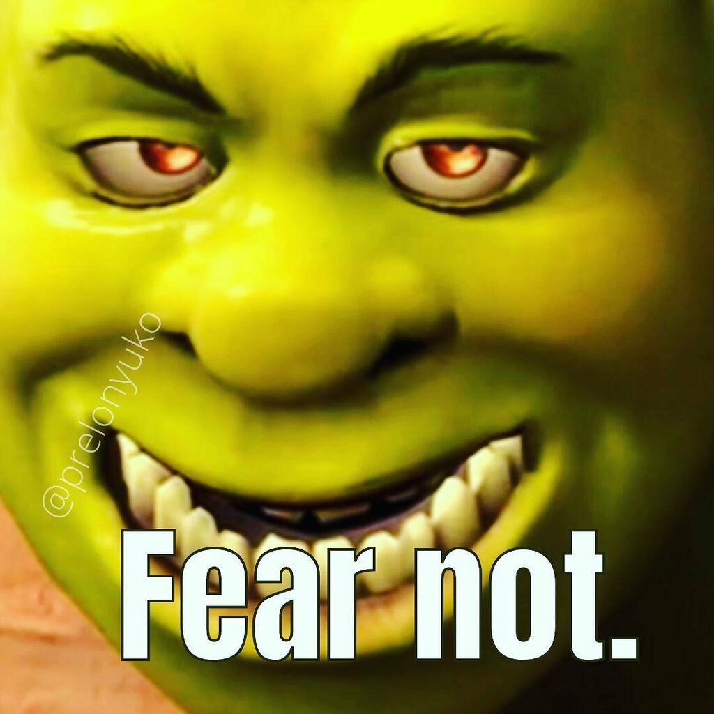 Daily Inspirational Shrek Meme on X: Fear not! Shrek the Angel