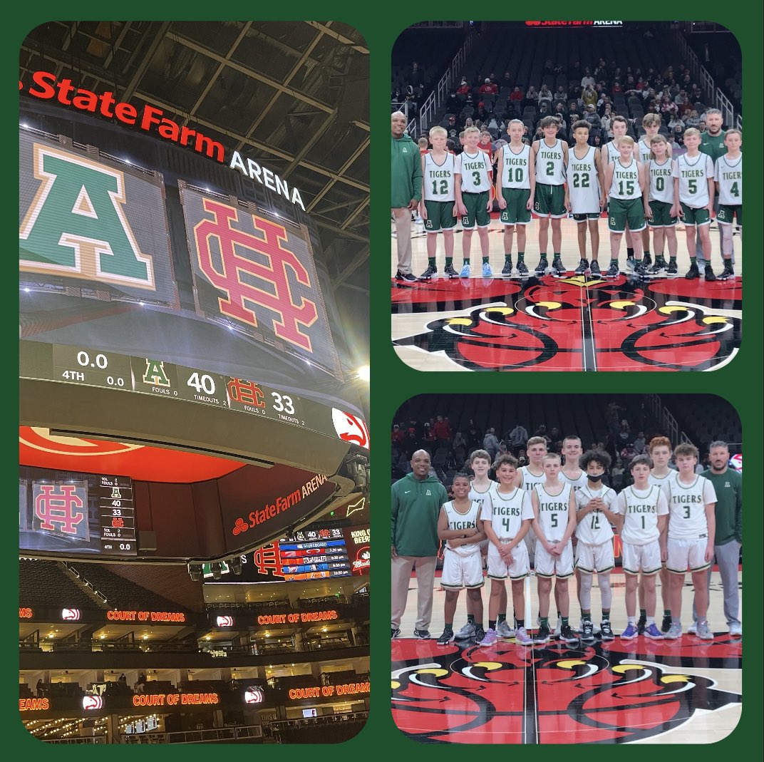 State Farm Arena 2022!!!  Great experience for our kids and a great game against Christian Heritage!!! <a href="/AMS_Tigers/">Adairsville Middle</a>