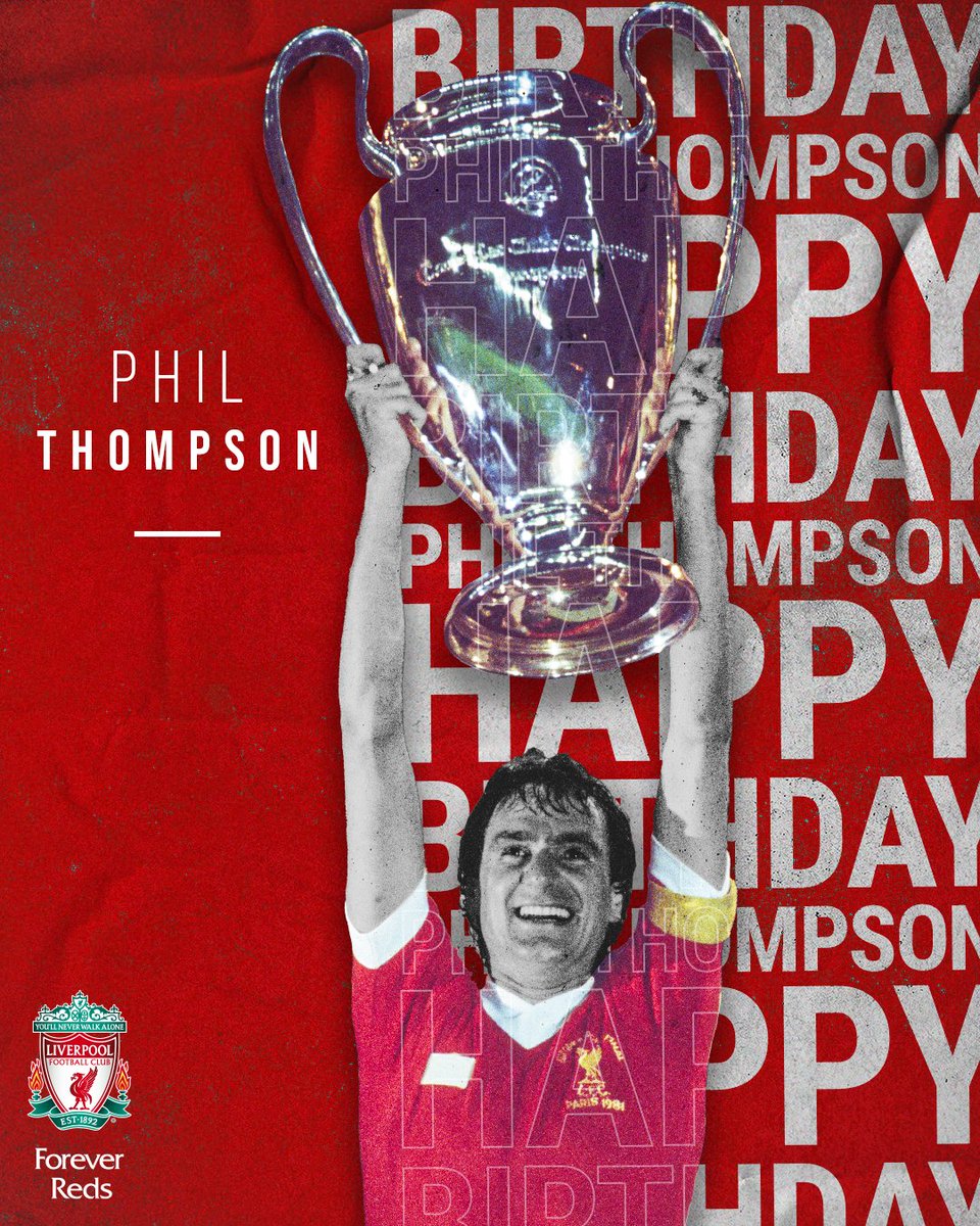 LFC's tweet photo. A Reds 𝙡𝙚𝙜𝙚𝙣𝙙 🔴

Have a great day, @Phil_Thompson4 🥳 https://t.co/H7Q24qsDtU