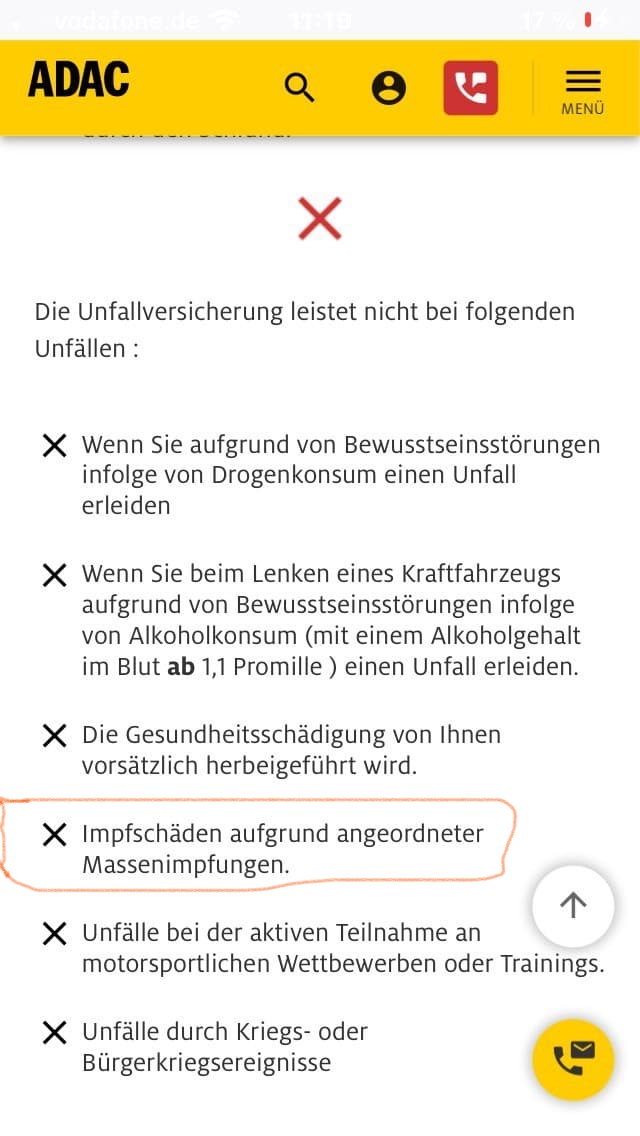Schon erstaunlich, dass diese "sicheren" Impfungen nun explizit ausgeschlossen werden: