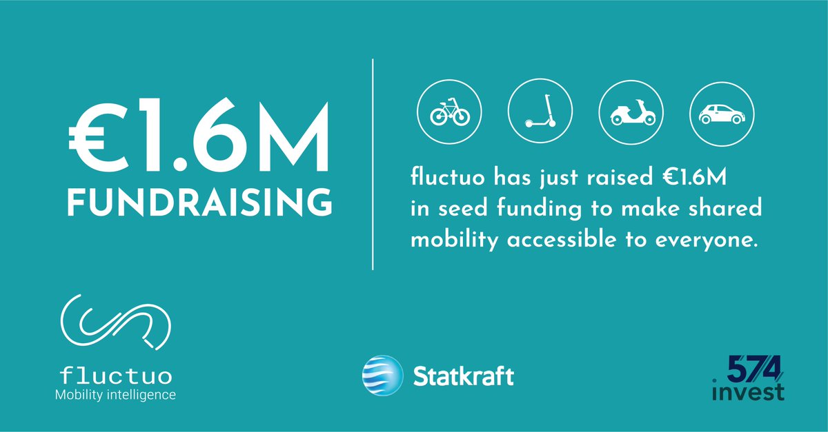 Fluctuo (@fluctuo) on Twitter photo 🚀We are glad to annouce that fluctuo has just raised €1.6 million from <a href="/StatkraftVC/">Statkraft Ventures</a> Ventures and <a href="/574_invest/">574 Invest</a> 🚀We are glad to annouce that fluctuo has just raised €1.6 million from <a href="/StatkraftVC/">Statkraft Ventures</a> Ventures and <a href="/574_invest/">574 Invest</a>