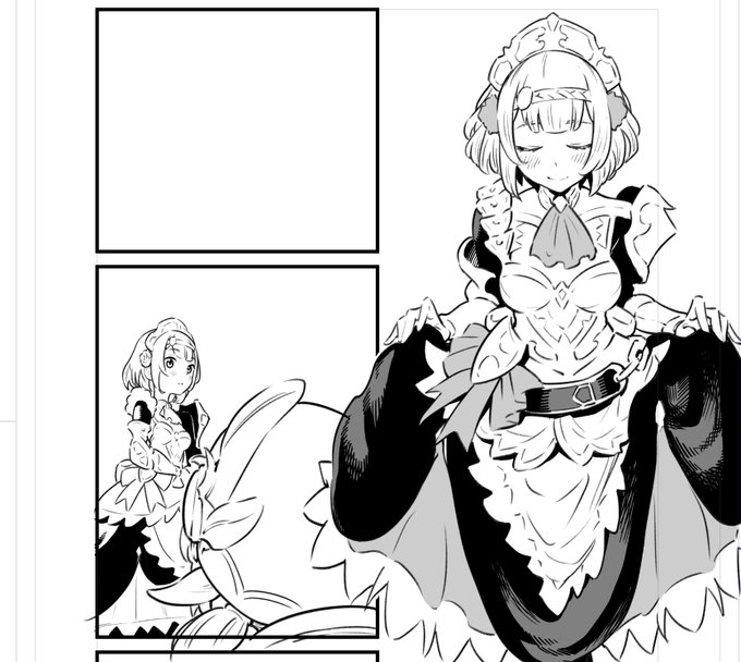 ノエルちゃんの漫画描いてる😇 