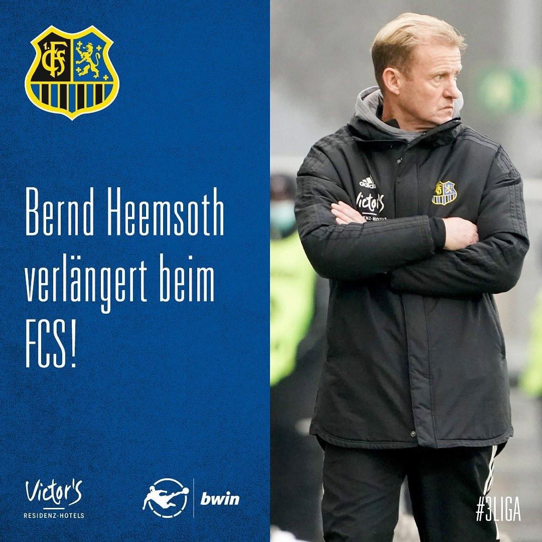 ersterfcs's tweet photo. Unser Co-Trainer bleibt 🤩 Wir haben den Vertrag mit Bernd #Heemsoth bis zum 30. Juni 2023 verlängert. Wir freuen uns auf die weitere Zeit mit dir, lieber Bernd! 🔵⚫️
#Liga3 #Fu3ball https://t.co/JktdwlrgzX