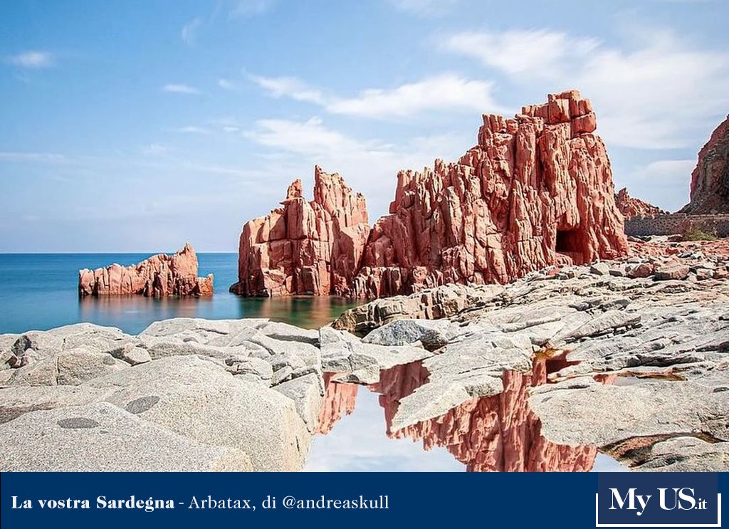 UnioneSarda's tweet photo. #LaVostraSardegna - Buongiorno e buon giovedì #20gennaio a tutti voi con questo meraviglioso scatto dalle Rocce Rosse di #Arbatax. https://t.co/U5jboOPqLT