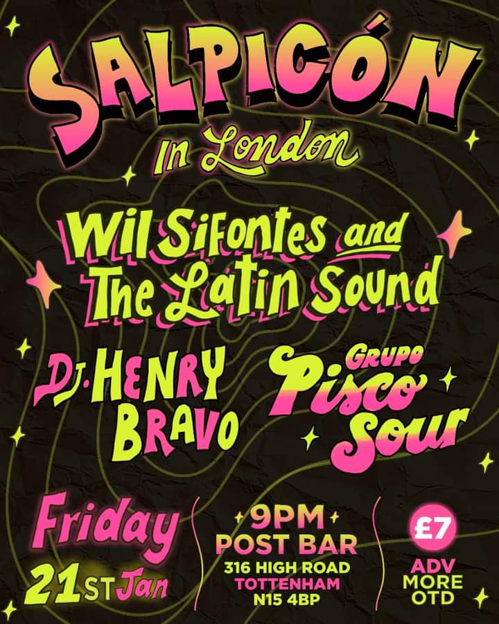 Clare will be playing with the amazing <a href="/GrupoPiscoSour/">GrupoPiscoSour</a> this Friday <a href="/ThePostBar1/">The Post Bar</a>
