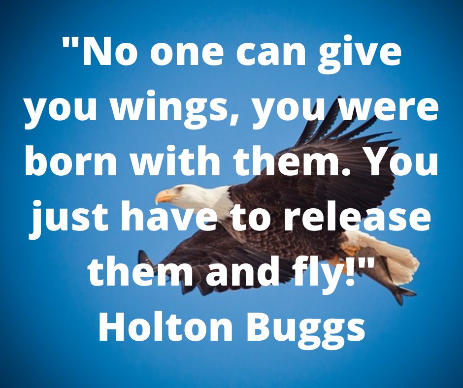 vivsuccess's tweet photo. Release Your Wings and Fly

Can you imagine being an eagle and just sitting in the nest and never spreading your wings to fly?   An eagle would die if that happened!  
Don't waste the wings you have been given, go out and spread them and soar to the highest heights! https://t.co/LsjedUaHqY