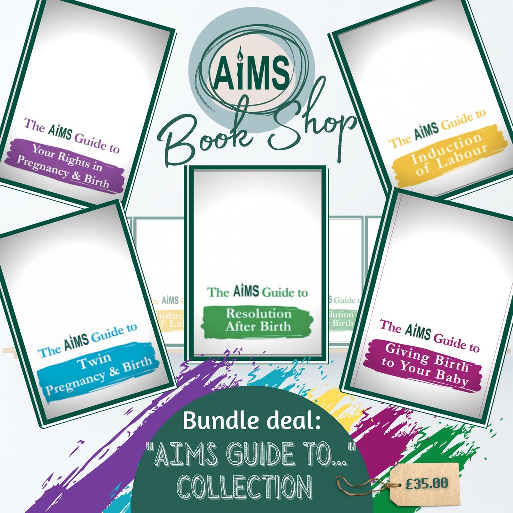 AIMS_online's tweet photo. New book bundle alert!  
We have put together an amazing package for you in the AIMS Book Shop.  
You can now get all FIVE AIMS Guides in one bundle for £35.00.

https://t.co/K99jYgr7W1 

#BirthBooks #DoulaLibrary #BirthingBooks #PregnancyBooks #Books #MidwiferyBooks https://t.co/I9oO5aVDgj