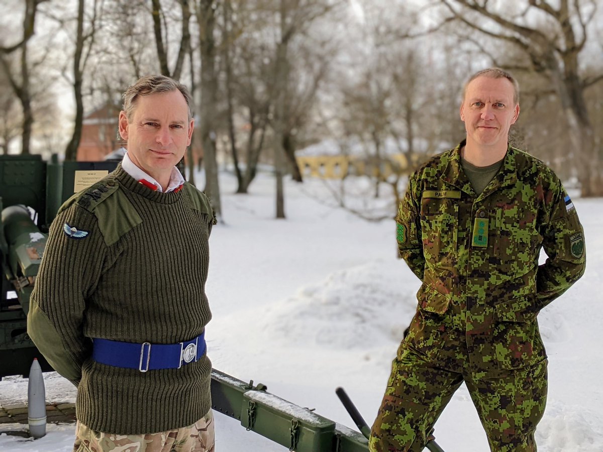 ArmyCGS's tweet photo. A timely visit to #Estonia. Generously hosted by the @Kaitsevagi and good to see the @RoyalTankRegt leading the Op CABRIT battlegroup alongside our NATO partners. The battlegroup is as effective, relevant and important as ever. @BritishArmy @ComdUKeFP https://t.co/WrCaXgyX3o