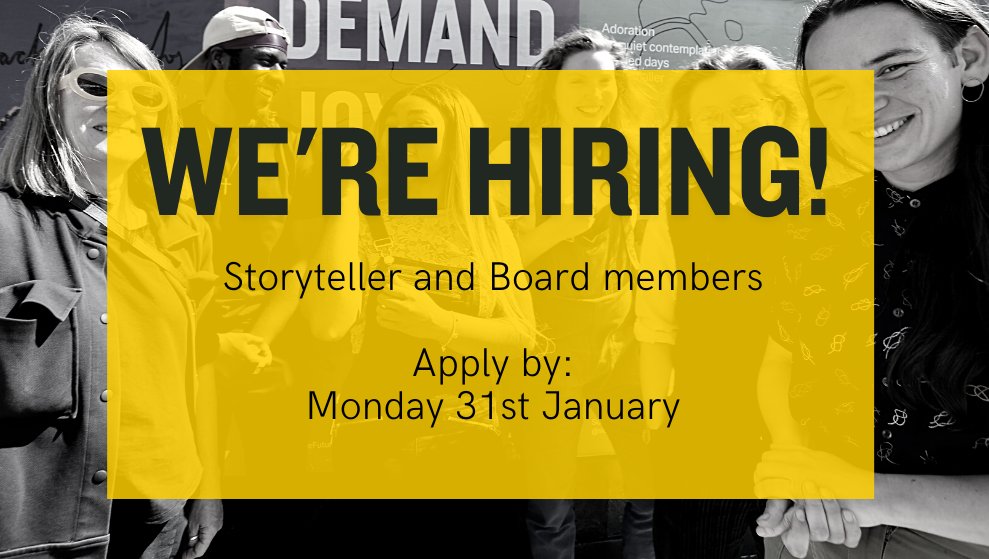 WORK WITH US 🤩⁠
⁠
We're looking for a Storyteller and new Board members to join Rising - could it be you? ✨
⁠
🗣 Easy read, BSL &amp; video explainer available⁠
📆 Deadline: Monday 31st January 2022⁠

rising.org.uk/storyteller-bo…