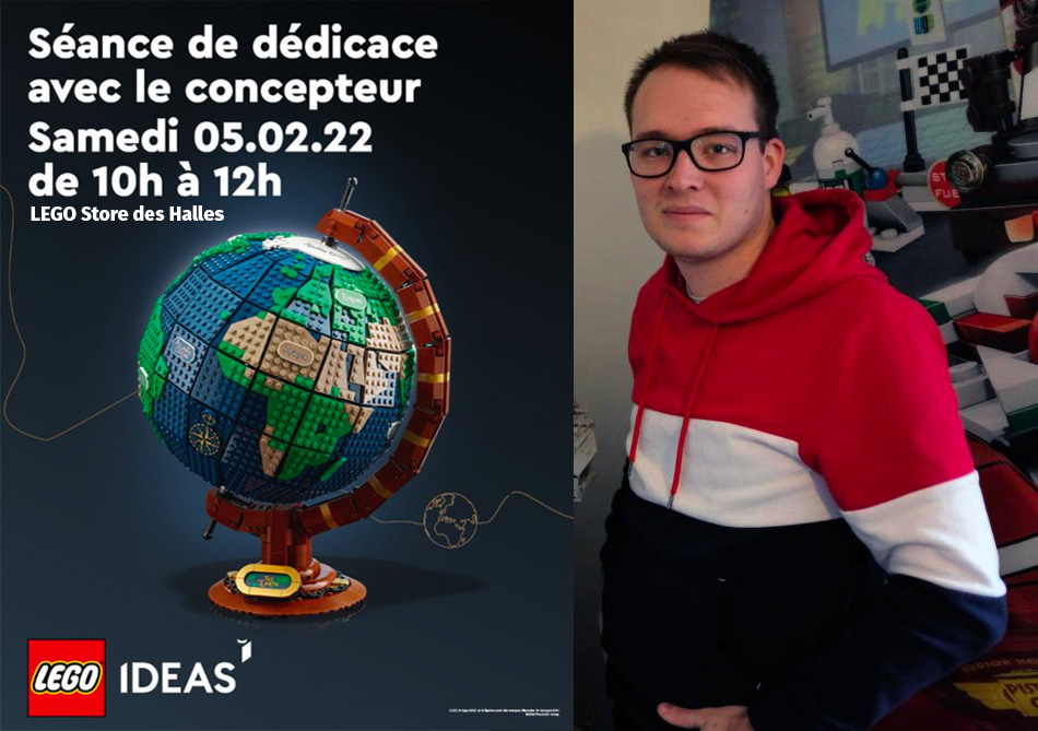 hothbricks's tweet photo. LEGO Ideas 21332 The Globe : séance de dédicace avec Guillaume Roussel le 5 février 2022: Avis à tous ceux qui veulent rencontrer le fan designer du set LEGO Ideas 21332 The Globe (199.99 €) et repartir avec… https://t.co/3MMu5c8vbl #LEGOIdeas #LEGOStores #NouveautésLEGO2022 https://t.co/QhXrmvAc2J