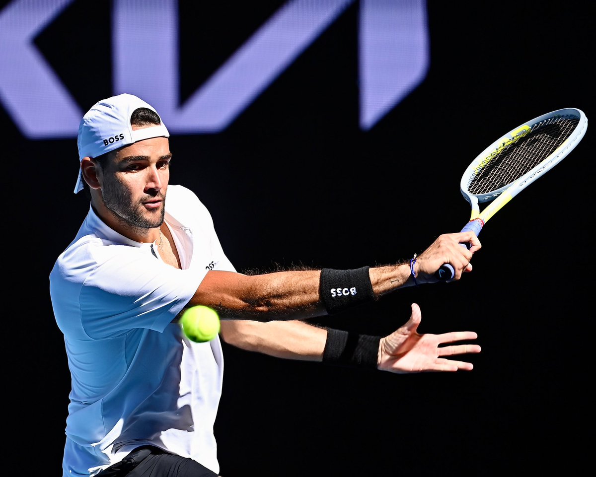 LJSportsGroup's tweet photo. BOSSing through to the 3rd round of @AustralianOpen 🔨 
Well done @MattBerrettini 😎

📸 Peter Staples | @atptour https://t.co/LSrzyZsa4M