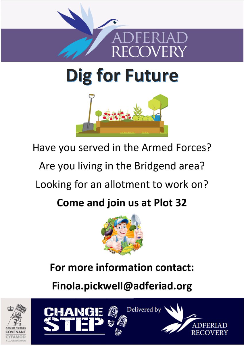 ChangeStepWales's tweet photo. An amazing oppotunity to work on an allotment space with us! ⛏👨🌾
See below for more details👇👇
#AdferiadRecovery #ChangeStep #allotment #Bridgend https://t.co/i4FBYgiOgv