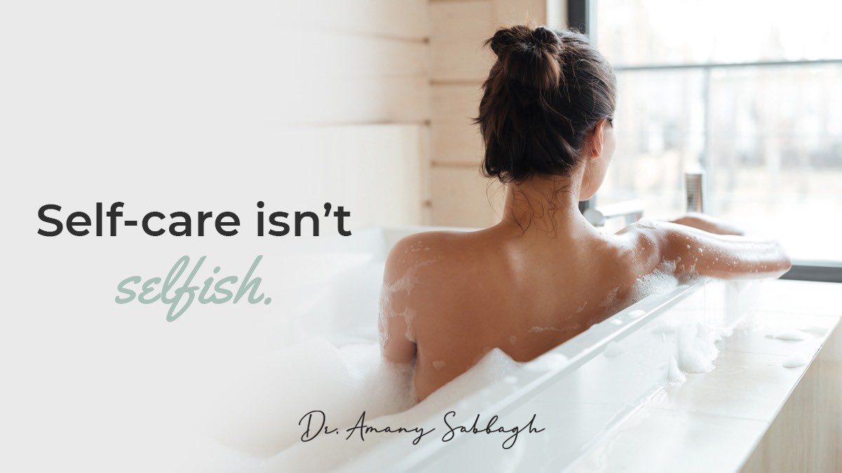 Taking time for yourself actually allows you to have more to give to others. ✨

That’s a win-win in my book! 

#SelfCare #FillYourCup #DrAmanySabbagh