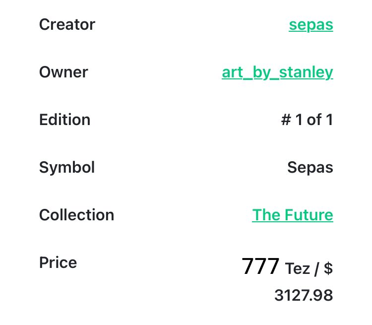 Sepas_Art's tweet photo. 3 Pieces of Our Artworks on Tezos & Ethereume are in the Secondry Market! 🥳🥳🥳
Thank you for trust and support!
@Artistwithwords
@nitrous9NFT ❤️🥂
#NFTSecondrymarket #XTZ #Ethereum #secondry #tezos #NFTSPACESHIP #tezosnft #EthereumNFTs https://t.co/KMAHLE4LML