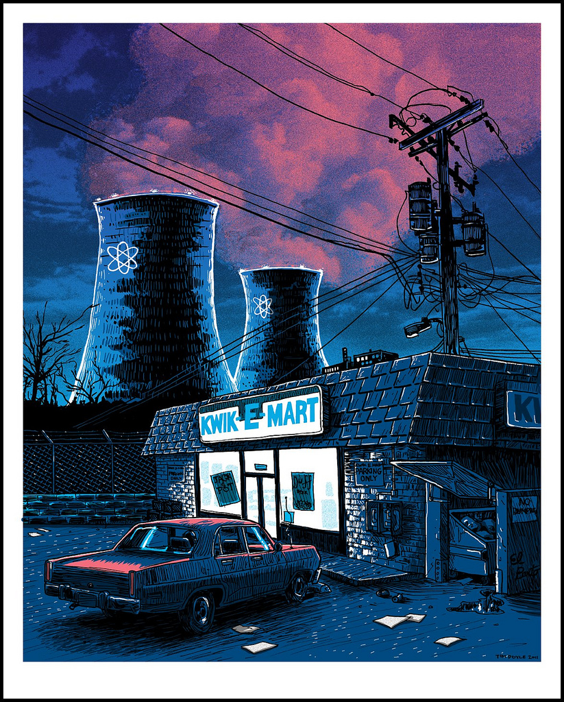 FrenchPaperArtC's tweet photo. Night Falls on the SNPP ! Nouvelle sérigraphie autour de l'univers des Simpson à découvrir ici https://t.co/G2PNn4nsbn Œuvre de l'artiste Tim Doyle, édition limitée signée. Disponible maintenant #thesimpsons #popculture #illustration #sérigraphie #timdoyle #art https://t.co/QmKoZjJTn2