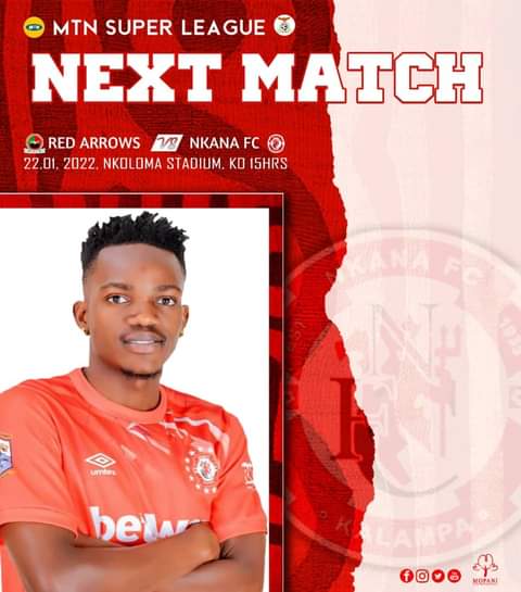 We take a trip to Lusaka this week as the battle it out with Arrows at Nkoloma Stadium. 

Family, we shall meet you there as you come in numbers. Game of numbers, when you know, you know!

🏆MTN Super League
⚽️ Red Arrows🆚Nkana FC
📆 Sat 22.01.22
🏟 Nkoloma 
🕘3pm
#WeAreKalampa