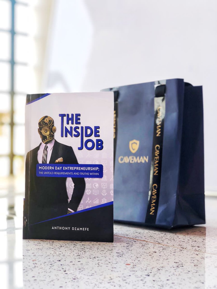ElvyssB's tweet photo. Received this beautiful package of a signed copy of @AnthonyDzamefe CEO of @cavemanwatches recently published book #TheInsideJob in which he shares the Untold Requirements and Truths about the Modern Day Entrepreneurship!
#TheInsideJob https://t.co/hOTNWemiIs