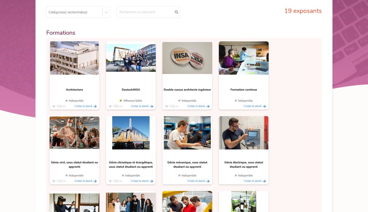 #JPOINSAStrasbourg : J-3 !

Rendez-vous dès aujourd'hui sur jpo-insa-strasbourg.en-virtuel.fr/2022 pour accéder aux #stands formations, admissions et vie associative : des infos et vidéos s'y trouvent déjà. 
Consultez aussi le #programme provisoire des présentations pour préparer votre visite !