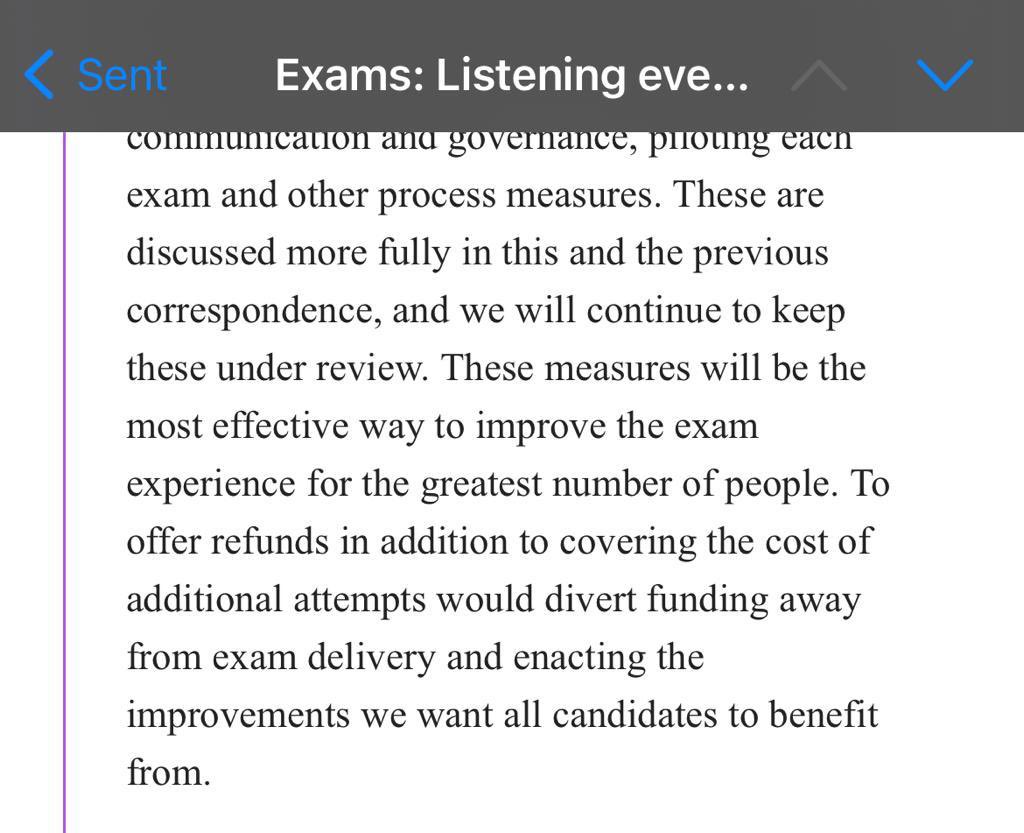 ZahraRajput's tweet photo. @RCoANews @RCoAPresident we shouldn’t be paying for your mistakes. You take responsibility. @TestReachOnline @RCoANews “To offer refunds in addition to covering the cost of additional attempts… would divert funding away from exam delivery and enacting improvements” #criminal https://t.co/h0yQOup2DK