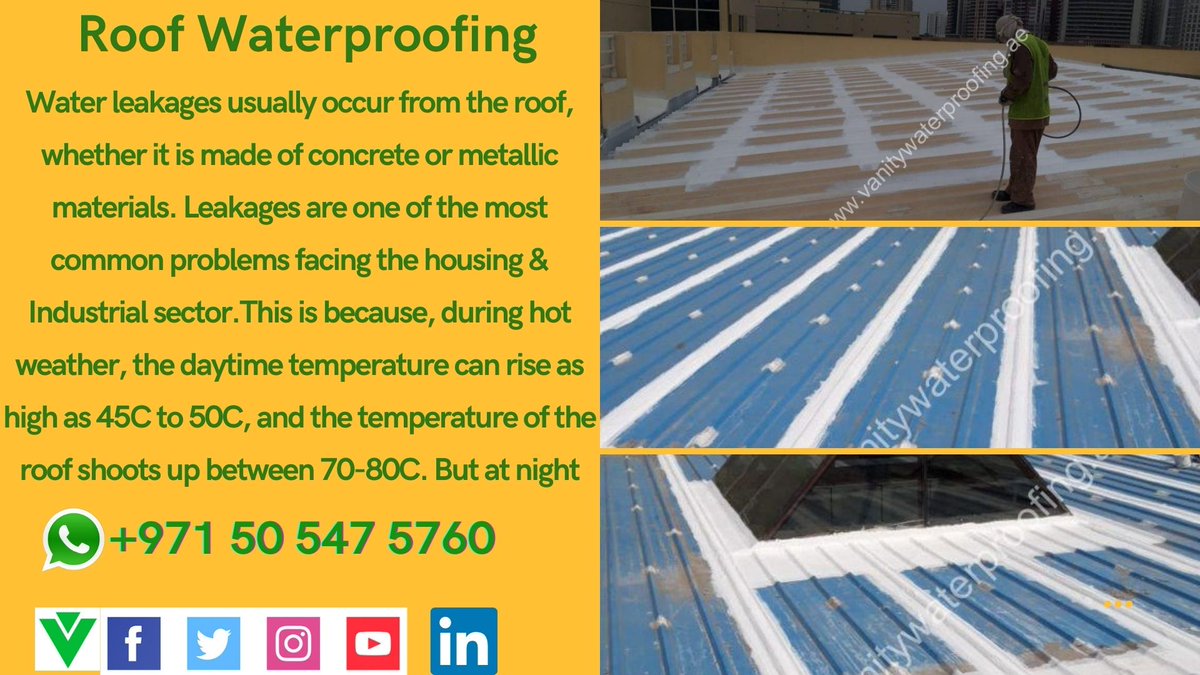 vanitytechnical's tweet photo. Roof Waterproofing

Call or What app
+917 50 547 5760

Get more details
https://t.co/IF6cdQW9pN

#waterproofing #Roof-waterproofing #ajman #sharjah #dubai #waterproofinguae
 #roofgutterwaterproofing #Roof-waterproofingdetails #waterproofingofroofdrain https://t.co/Ktg960P3jH