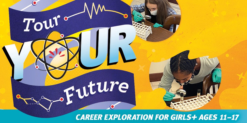 KaminScienceCtr's tweet photo. (1/3) Girls and non-binary youth ages 11โ17 can discover unique STEM careers with #TourYourFuture! Registration is open for our spring tours, which include... https://t.co/Wxt0z7bIe6