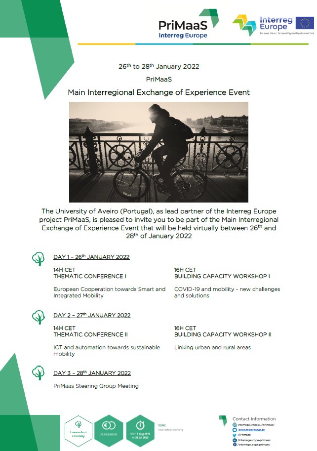 👉 Registration for the Interregional Exchange of Experience Event is now open. 🖱️Sign up to attend, using the link below: 👇interregeurope.eu/primaas/