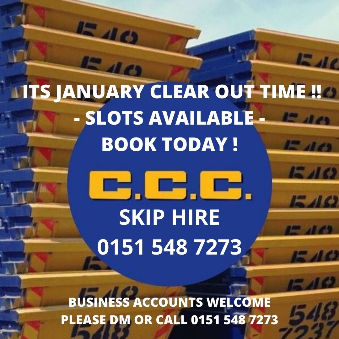 Christmas was a lifetime ago - time for a January clear out!
Call 0151 548 7273 to book !!

#liverpoolskiphire #skiphire #getrid