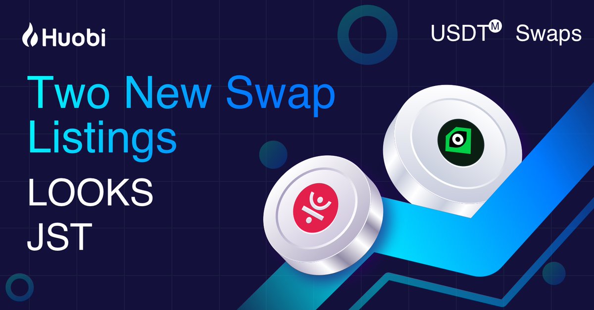 HTXFutures's tweet image. New Swap Listings

💰 $LOOKS @LooksRareNFT
💰  $JST @DeFi_JUST

Find out more! 👇
huobi.ba/support/en-us/…