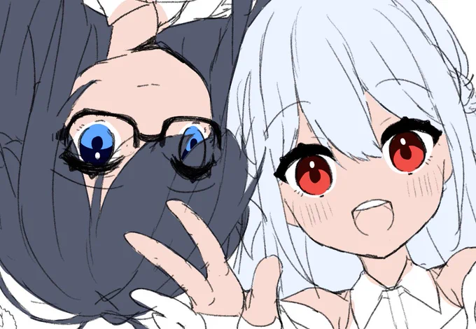 改めてお祝いありがとうございました!!!!!リプやイラストなど一通り見てます!!また時間があるときにゆっくりお返事していきたいと思いますので少々お待ちくださいませ…!こちらは自ら遅刻している誕絵のラフです。  