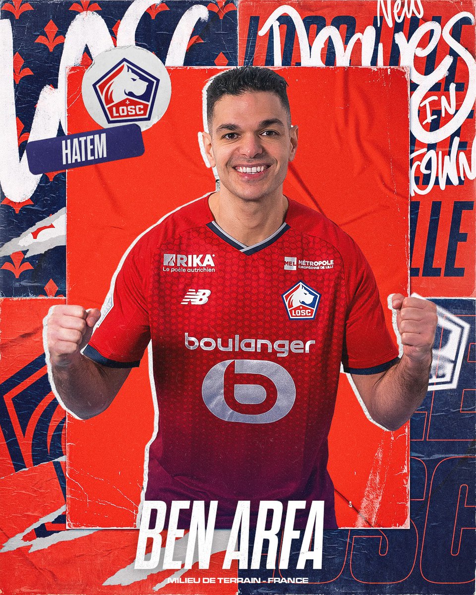 Flocage Officiel - Lille OSC, Ben Arfa, 2021/2022, Third EUROPE, Argen – Footpress