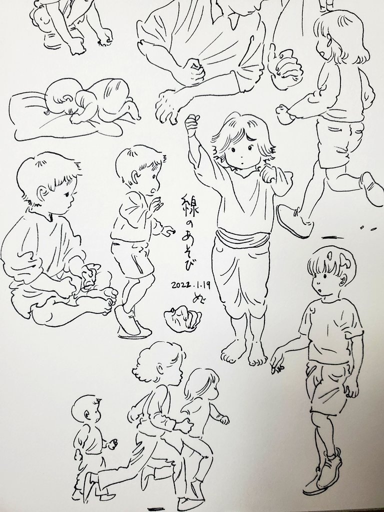 寝る前の手慣らし✍️ 
