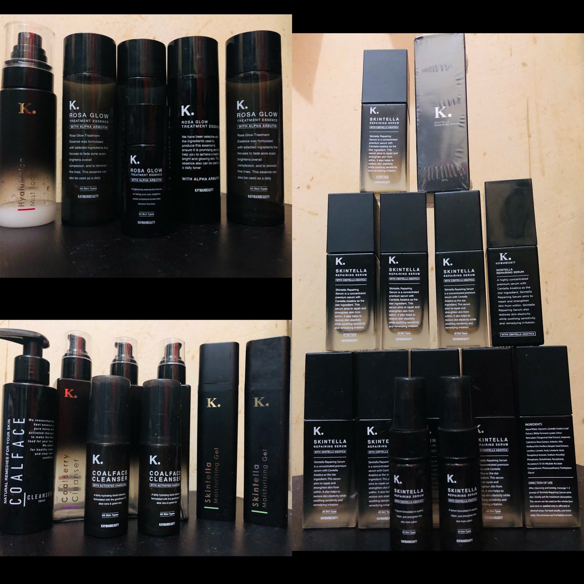 eiirraaaaa's tweet photo. Permintaan @kaymansp_L 
Tp kan tertinggal coalberry  cleanser,skintella serum,skintella moisturiser,essence.tu semua 1 item 😂 y tak masuk dalam gambar 😆 https://t.co/OMev5Sjhvp