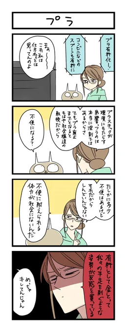 【夜の4コマ部屋】プラ / サチコと神ねこ様 第1688回 / wako先生 https://t.co/fIykpm2oZB 