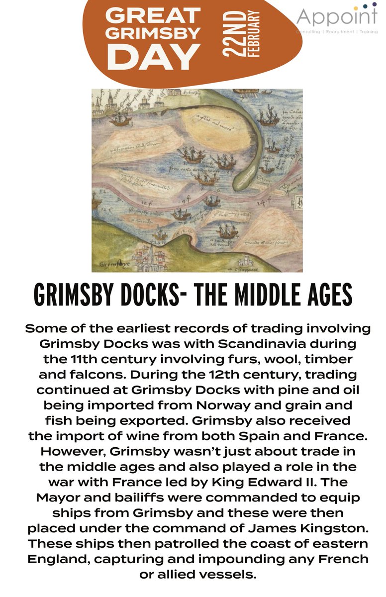 As we continue to look why Grimsby is great, we turn our attention to the middle ages.
#greatgrimsbyday #grimsby #grimsbydocks