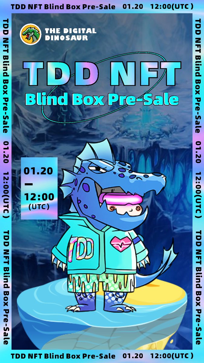 TDD_Game's tweet photo. #TDD Blind Box Pre-Sale Details😎
⏲️Time: January 20, 12:00 (UTC)
💰Price: 200 USDT
Quantity: 2000
🏆80% of the inflow funds from the blind box pre-sale will flow into the #PancakeSwap Fund Pool🥳
💥You who hold the box will also get TDD, territory props, etc
#NFT #Gamefi https://t.co/OYWMwT9mXA