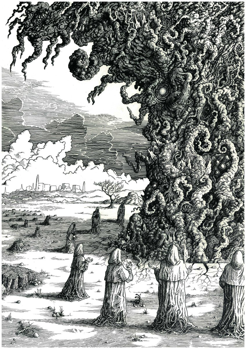 msergisonmain's tweet photo. Please have a look at one of my favorite drawings. All drawn by hand in ink and scanned. It is a reflection on the Fukushima Daichi disaster. if you like it please retweet 🍄🙏🐙
1/1
https://t.co/HNozfaxNxR via @opensea #fineart #nftart @Arthemort @jasminesart @clipdad_ https://t.co/Ad6i2bnu3V