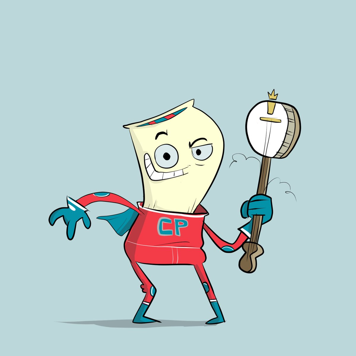 david_buist's tweet photo. Captain Pillowhead's head is a pillow!

This is based on an old song from a friend's band that got stuck in my head. 

#evilengine #eviltrax #captainpillowhead #banjo #characterdesign #funart @hamburgers https://t.co/sq0S4GFcY3