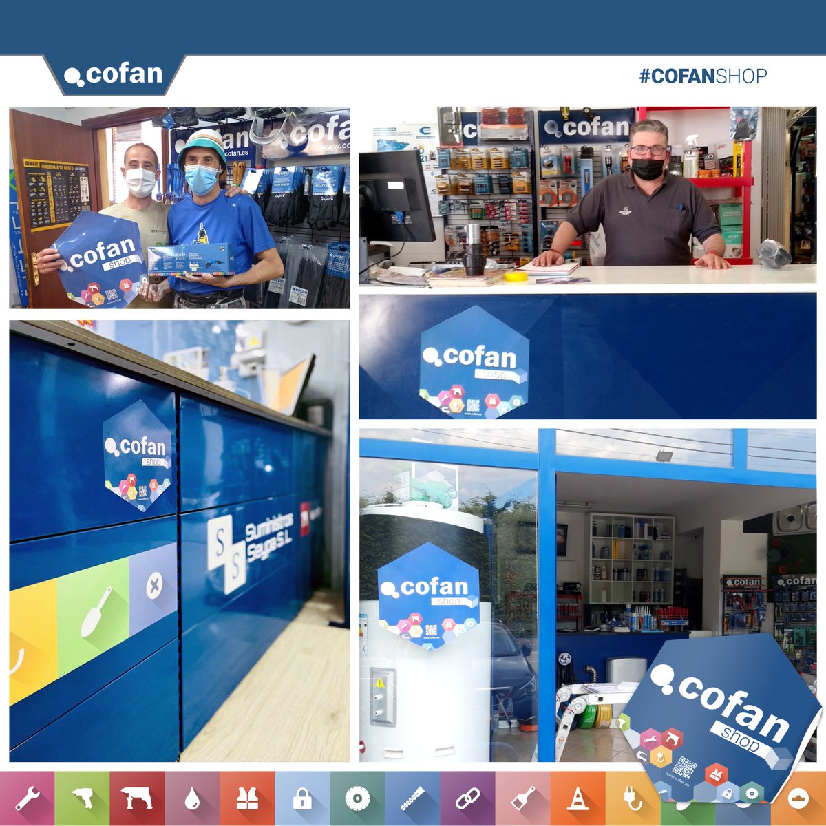 Cada vez son más los clientes que cuentan en su tienda con nuestro vinilo Cofan Shop 😉

¿Qué tienes que hacer para conseguirlo? ➡ Fácil, solo tienes que ponerte en contacto con el comercial de tu zona 🙋

#Cofan #ferreteriaonline #ferreteriaindustrial #cofanshop #vinilocofan
