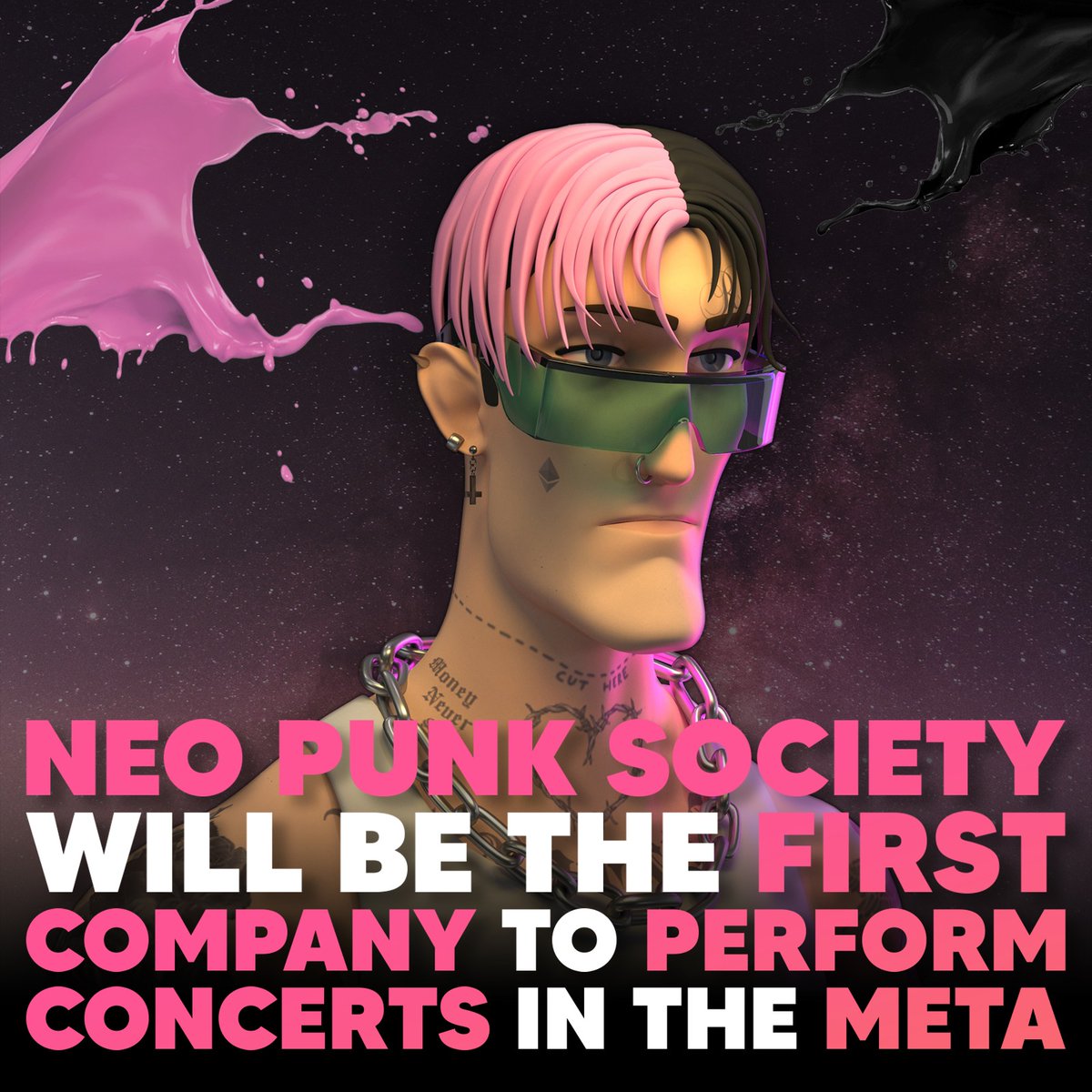 Be ready for our first concert in the metaverse Punk Family😏

#neopunksociety #neopunk #nps #npsnft #neopunksocietynft #Metaverse #nftgiveaway #nftdrop #nftart #nftcollection #firstmetaconcert