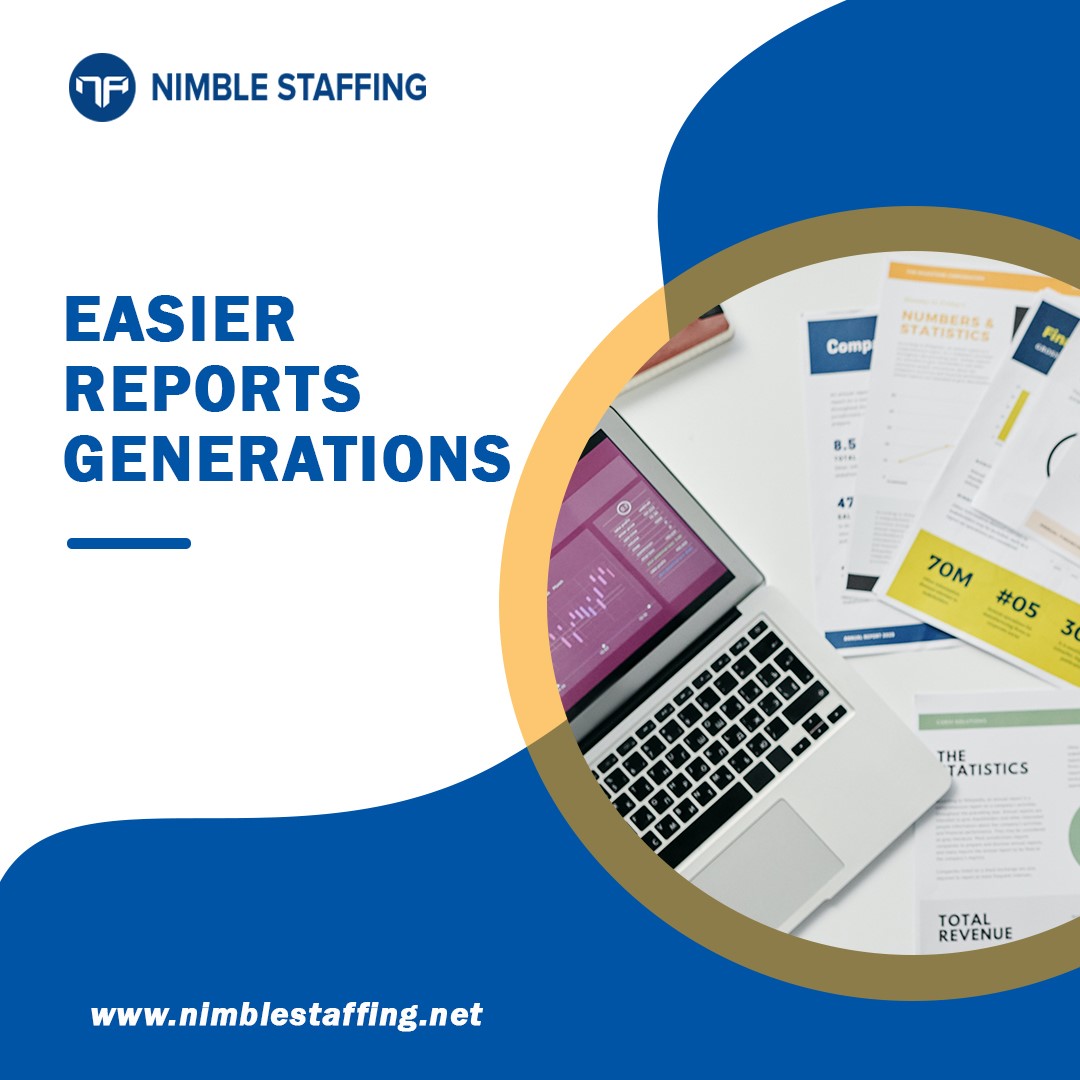 Financial reports are important for IT Staffing Business - large or small. With Nimble accounting software, you'll be able to generate all crucial reports quickly and easily, making it easy to track your company's financial progress. 

Try now: nimblestaffing.net

#Staffing