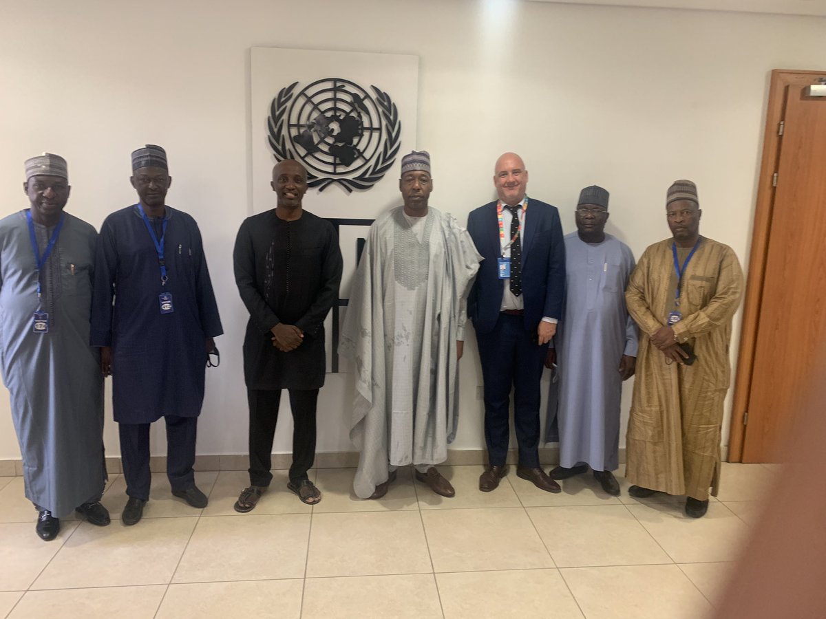 Honored to receive <a href="/GovBorno/">Governor Borno</a> in my office. We discussed our partnership on Stabilization &amp; Reintegration. Under the leadership of the <a href="/BornoGovt/">Borno State Gov't</a> , <a href="/UNDPNigeria/">UNDP Nigeria</a> supported building of 1000s of homes, schools, health centers, police stations/barracks in Boko Haram affected locations