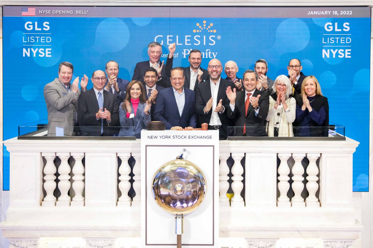GelesisInc's tweet photo. We were so proud to ring the @NYSE opening bell and grateful to the many people who helped us get here: our board of directors, our investors, our scientific and medical advisors, and, most importantly, our passionate teams in the U.S. and Italy who bring our mission to life. https://t.co/UBb457WnSv