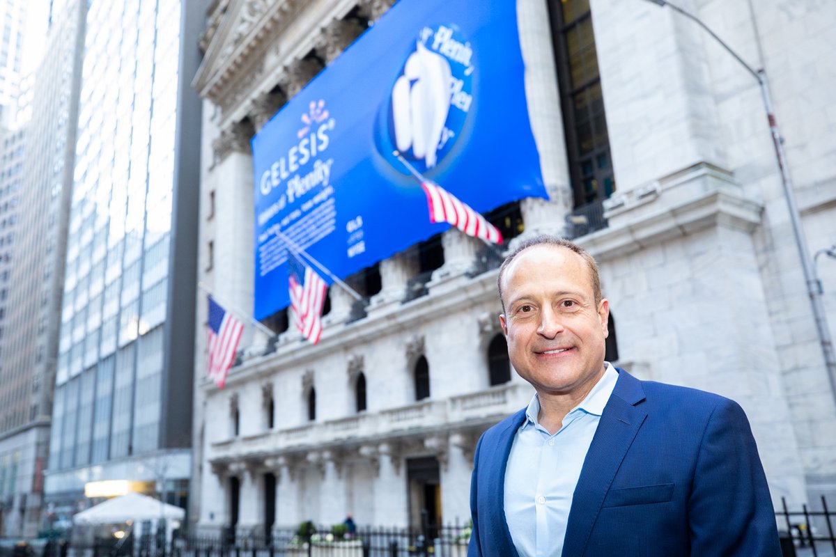 GelesisInc's tweet photo. We were so proud to ring the @NYSE opening bell and grateful to the many people who helped us get here: our board of directors, our investors, our scientific and medical advisors, and, most importantly, our passionate teams in the U.S. and Italy who bring our mission to life. https://t.co/UBb457WnSv