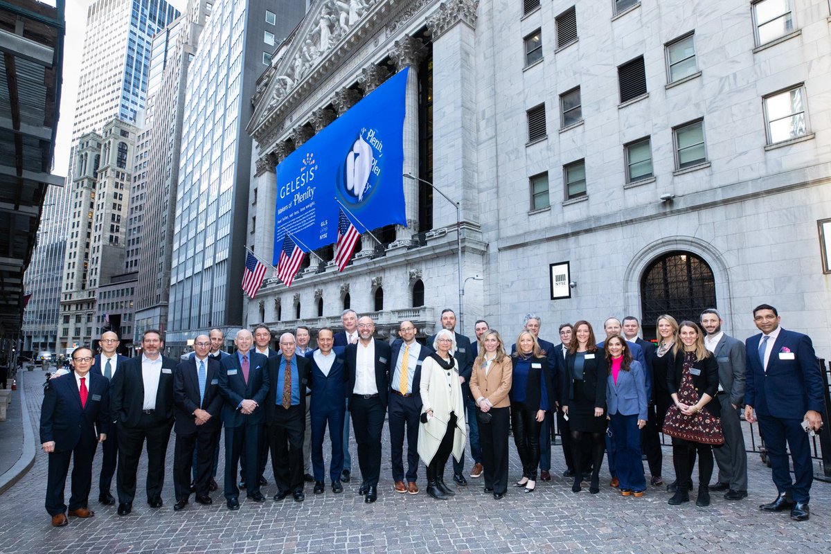 GelesisInc's tweet photo. We were so proud to ring the @NYSE opening bell and grateful to the many people who helped us get here: our board of directors, our investors, our scientific and medical advisors, and, most importantly, our passionate teams in the U.S. and Italy who bring our mission to life. https://t.co/UBb457WnSv