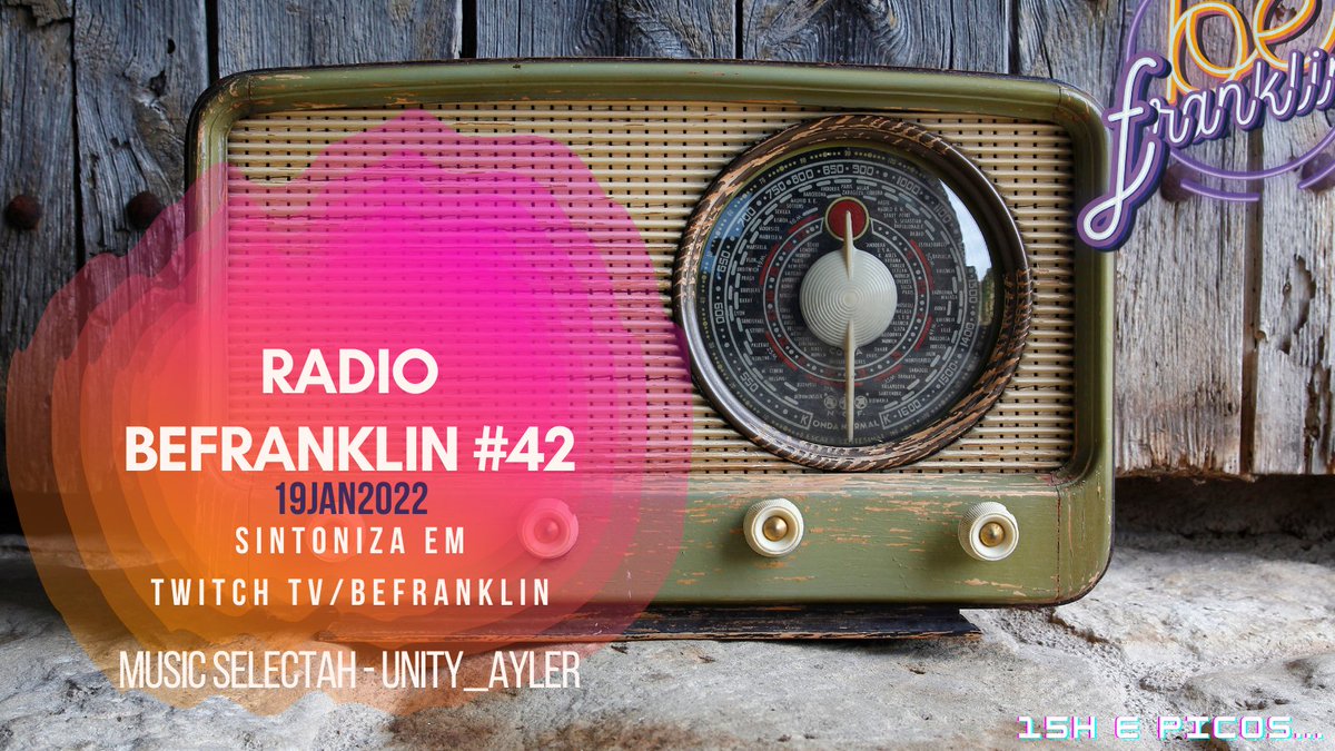 BeFranklin4's tweet photo. Hoje voltamos às streams com um novo episódio da nossa rádio BeFranklin ep #42 live em https://t.co/0rIlnwV0Ai

Já sabem o mote , Rubricas , Notícias , boa música e conversa !!!

Até já !!! 

#live #twitch #stream #radiobefranklin https://t.co/nNeYQcQ9ns
