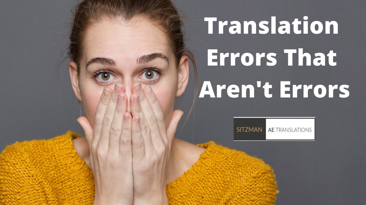 AeSitzman's tweet photo. Have you ever found a #translationerror? Did you know it might not be an error after all? Read my latest article to find out which translation errors aren't what they seem.
https://t.co/M5lL6cPo4m
#germantranslation #literaltranslation #copywriting #transcreation https://t.co/EtaZCW9laI